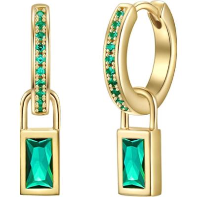 Glanzstücke München Kolczyki z Srebro wysokiej próby w Żółte złoto 1 ct Damski