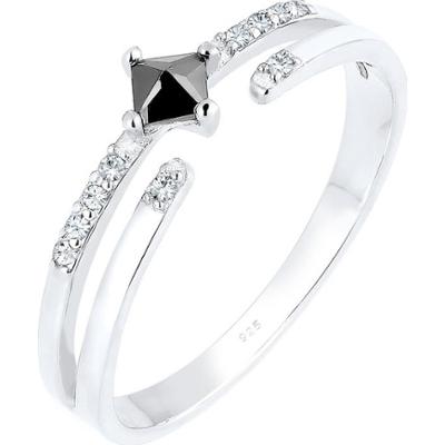 Elli Modern Zirkonia Kristalle 925 Silber Pierścionki 1 ct Damski