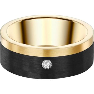 Trilani Stal nierdzewna Cyrkonia Pierścionki 1 ct Damski