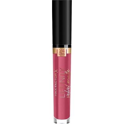 Max Factor Max Factor Lipfinity Velvet Matte matowa pomadka z witaminą E nr 025 - Red Luxury Szminki 3,5 ml 05 - MERLOT