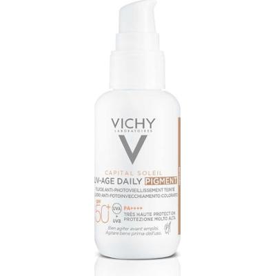 Vichy Capital Soleil Fluide Solaire Anti-Photoviellissement Teinte Medium SPF50+ UV-AGE na dzień Ochrona przeciwsłoneczna 40 ml