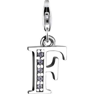 Nenalina Damski wisiorek litera R ze srebra próby 925 sterling silver Wisiorki 1 ct
