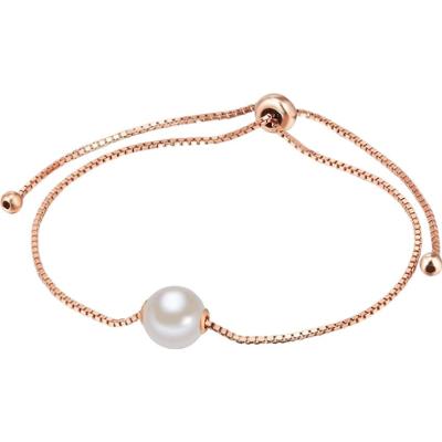Valero Pearls Srebrna bransoleta srebro wysokiej próby Perła hodowlana słodkowodna żółte złoto Bransoletki 1 ct Damski