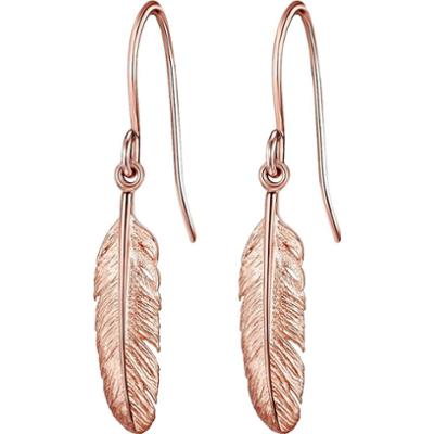 Glanzstücke München Kolczyki wiszące srebrne Pióro srebro wysokiej próby srebrny 1 ct Damski