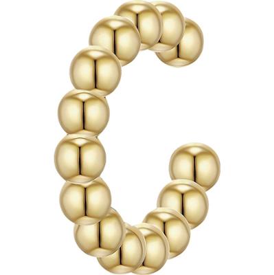 Glanzstücke München Srebrne klamry na ucho srebro wysokiej próby żółte złoto Kolczyki 1 ct Damski