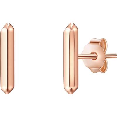 Glanzstücke München Srebrne kolczyki sztyfty srebro wysokiej próby żółte złoto Kolczyki 1 ct Damski