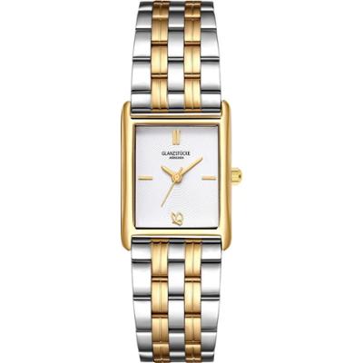 Glanzstücke München Zegarek na reke ze stali nierdzewnej w kolorze srebrnym/zlotym Zegarki damskie 1 ct Damski