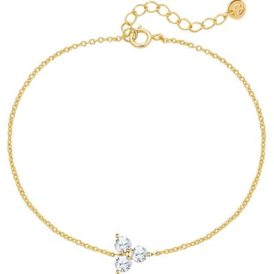 Glanzstücke München Bransoletka z Srebro wysokiej próby w Żółte złoto Bransoletki 1 ct Damski