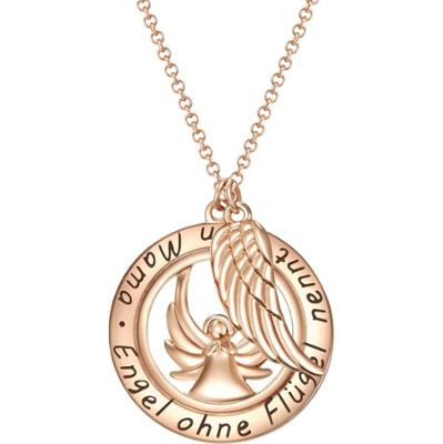 Rafaela Donata Anioł/skrzydła Mosiadz Naszyjniki 1 ct Damski