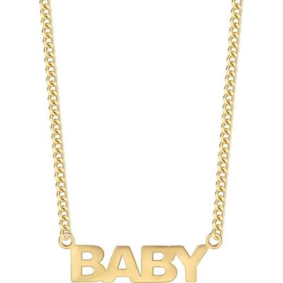 EASTSIDE Łańcuszek BABY Stal nierdzewna Żółte złoto Naszyjniki 1 ct Damski