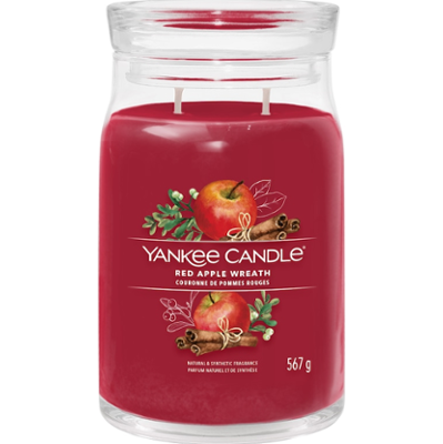 YANKEE CANDLE LARGE TUMBLER RED APPLE WREATH Świeczki 567 g