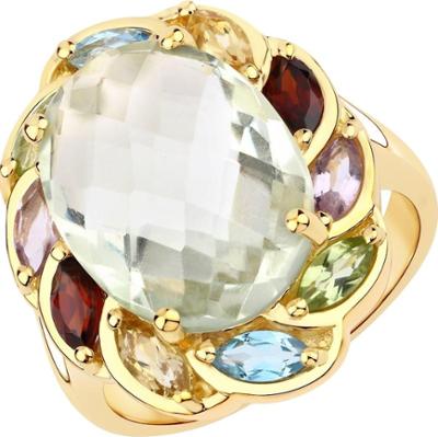 Rafaela Donata Pierścionek Srebro wysokiej próby Żółte złoto Pierścionki 1 ct Damski