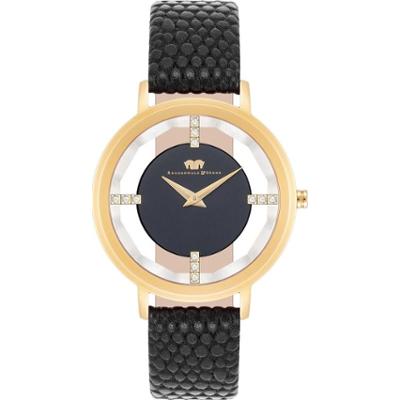 Rhodenwald & Söhne Zegarek kwarcowy Lucrezia Skóra naturalna Czarny Zegarki damskie 1 ct Damski