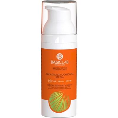 BasicLab Lekka emulsja ochronna SPF50+ PREWENCJA I ANTYOKSYDACJA Kremy do twarzy 50 ml