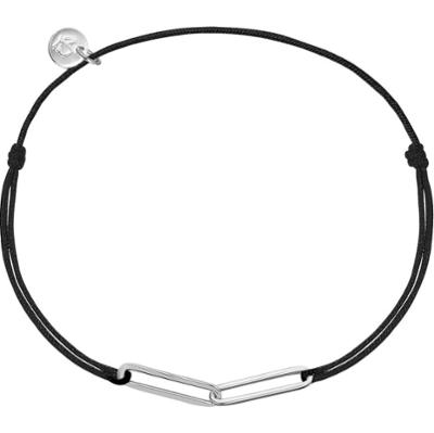 Glanzstücke München Bransoletka tekstylna srebro wysokiej próby srebrny Bransoletki 1 ct Damski