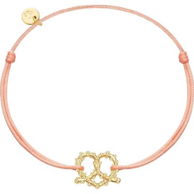 Glanzstücke München Bransoletka Precel serce Srebro wysokiej próby Srebrny Bransoletki 1 ct Damski