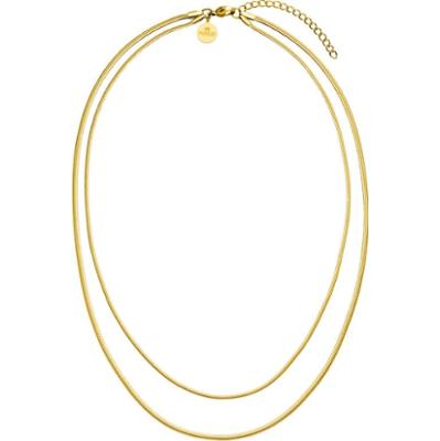 Purelei Purelei Podwójny łańcuch Two Layers Naszyjniki 1 ct Damski