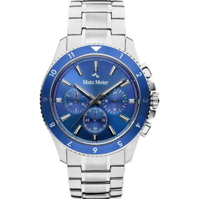 Mats Meier Mężczyźnizegarek Mats Meier Ponte Dei Salti srebrny - stal nierdzewna Zegarki damskie 1 ct Męskie