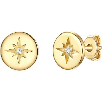 Lulu & Jane Srebro wysokiej pr óby Brylant Kolczyki 1 ct Damski