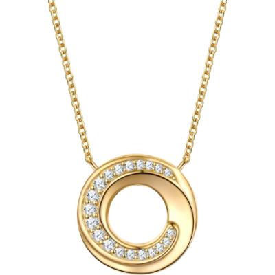 Rafaela Donata Łańcuszek z Srebro wysokiej próby w Żółte złoto Naszyjniki 1 ct Damski