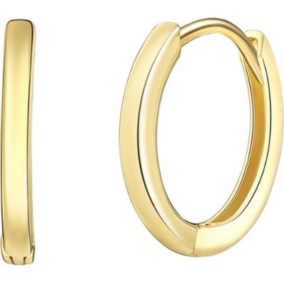 Rafaela Donata Srebrne kolczyki kreole srebro wysokiej próby srebrny Kolczyki 1 ct Damski