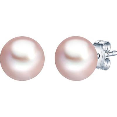 Valero Pearls Kolczyki sztyfty z perłą srebro wysokiej próby Perła hodowlana słodkowodna srebrny 1 ct Damski