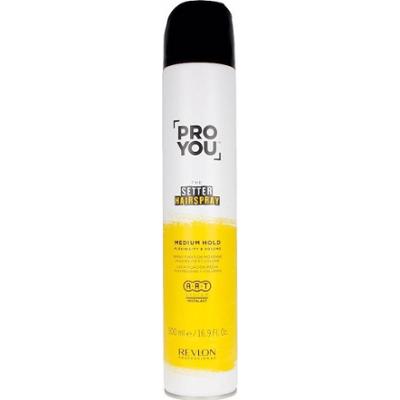 Revlon Professional PROYOU STYLING the setter hairspray medium Lakiery do włosów 500 ml Damski