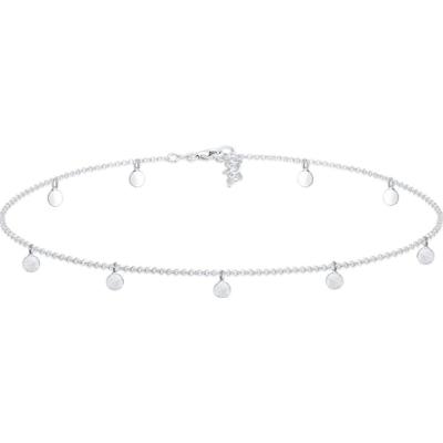 Elli Damski choker Geo Circle Basic Matowy Moneta wykonany ze srebra próby 925 Sterling Silver Naszyjniki 1 ct