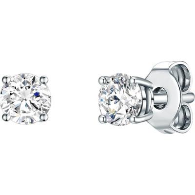 Trilani Srebrne kolczyki sztyfty srebro wysokiej próby Cyrkonia srebrny Kolczyki 1 ct Damski