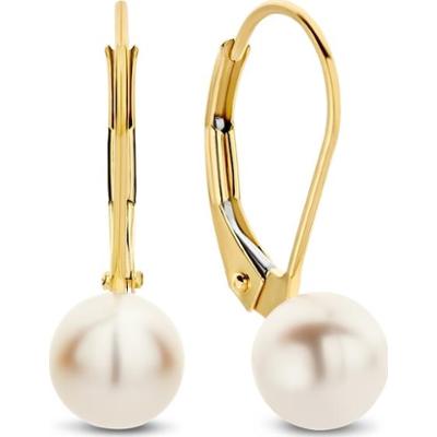 Beloro Kolczyki typu creole Beloro Jewels Monte Napoleone Perla złoty - 9-karatowe złoto 1 ct Damski