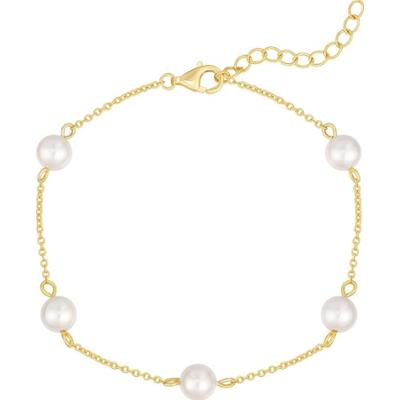 Rafaela Donata Bransoletka Srebro wysokiej próby Żółte złoto Bransoletki 1 ct Damski