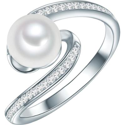 Valero Pearls Pierścionek Srebro wysokiej próby Srebrny Pierścionki 1 ct Damski