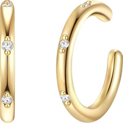 Glanzstücke München Kolczyki z Srebro wysokiej próby w Żółte złoto 1 ct Damski