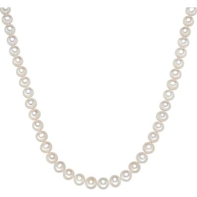 Valero Pearls Łańcuszek Perła hodowlana słodkowodna Biały Naszyjniki 1 ct Damski