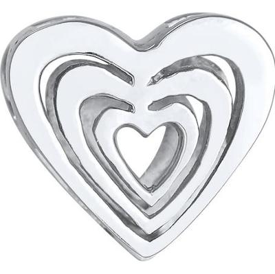 Nenalina Damski charm Serce Miłość w srebrze próby 925 Sterling Silver Wisiorki 1 ct