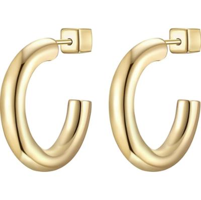 Glanzstücke München Kolczyki z Srebro wysokiej próby w Żółte złoto 1 ct Damski