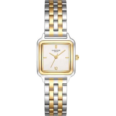 Glanzstücke München Zegarek na reke ze stali nierdzewnej w kolorze srebrnym/zlotym Zegarki damskie 1 ct Damski