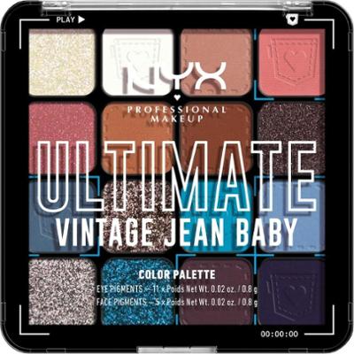 NYX Professional Makeup Ultimate Shadow Palette Paletki cieni i zestawy kosmetyków 1 ct VINTAGE JEAN