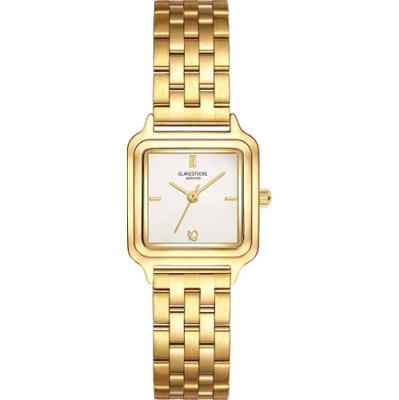 Glanzstücke München Zegarek na reke ze stali nierdzewnej w kolorze zlotym Zegarki damskie 1 ct Damski