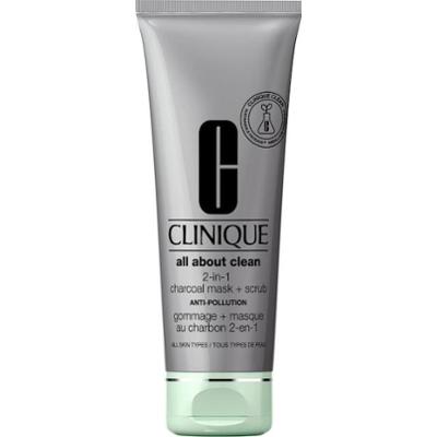 Clinique All about Clean 2-in-1 Charcoal Mask + Scrub Kremy do twarzy 100 ml