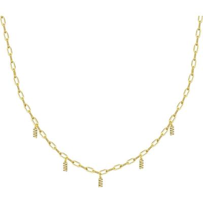 Glanzstücke München Naszyjnik srebrny srebro wysokiej próby żółte złoto Naszyjniki 1 ct Damski