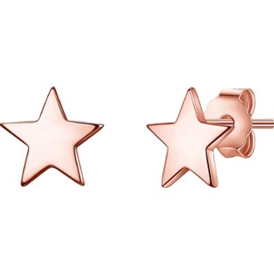 Glanzstücke München Srebrne kolczyki sztyfty Gwiazda srebro wysokiej próby żółte złoto Kolczyki 1 ct Damski
