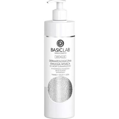 BasicLab DERMATOLOGICZNA EMULSJA MYJĄCA DO SKÓRY ULTRA - WRAŻLIWEJ Mleczka do twarzy 300 ml