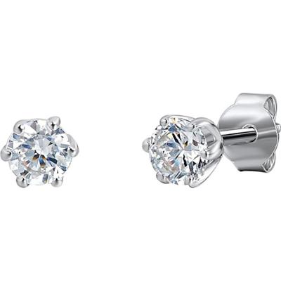 Trilani Srebrne kolczyki sztyfty srebro wysokiej próby Cyrkonia srebrny Kolczyki 1 ct Damski