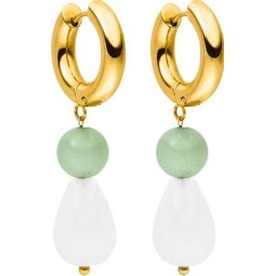 Purelei Purelei Kolczyki Clear Quartz Drop Kolczyki koła 1 ct Damski