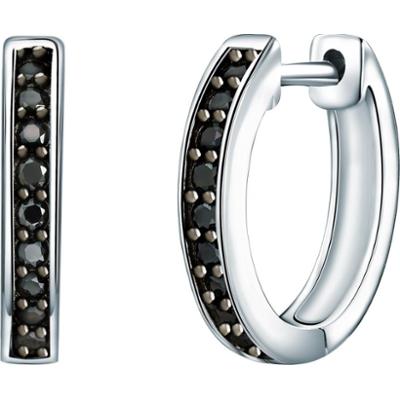 Rafaela Donata Srebrne kolczyki kreole srebro wysokiej próby Cyrkonia srebrny Kolczyki 1 ct Damski