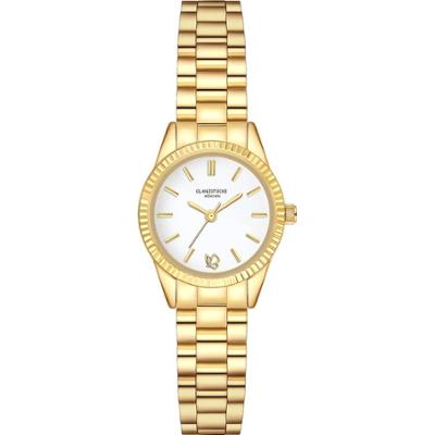 Glanzstücke München Zegarek na reke ze stali nierdzewnej w kolorze zlotym Zegarki damskie 1 ct Damski