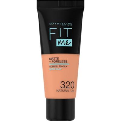 Maybelline Fit Me Matte Poreless Podkłady 30 ml 320 Natural Tan