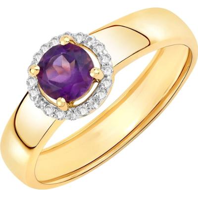 Rafaela Donata Pierścionek Srebro wysokiej próby Żółte złoto Pierścionki 1 ct Damski