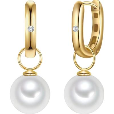 Rafaela Donata Kolczyki z Srebro wysokiej próby w Żółte złoto 1 ct Damski